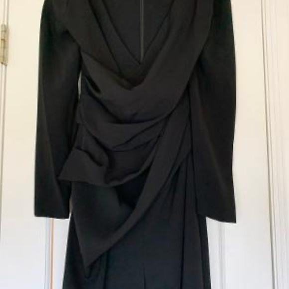 Talbot Runhof Couture black evening jumpsuit size large